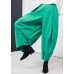 2019 summr yellow women red cotton harem pants